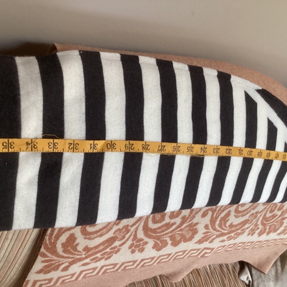 Calvin Klein Dark Gray and White Striped Sweater Dress Small 100% acrylic - Picture 11 of 12